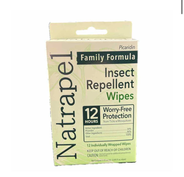 Natrapel Picaridin Tick & Insect Repellent Wipes