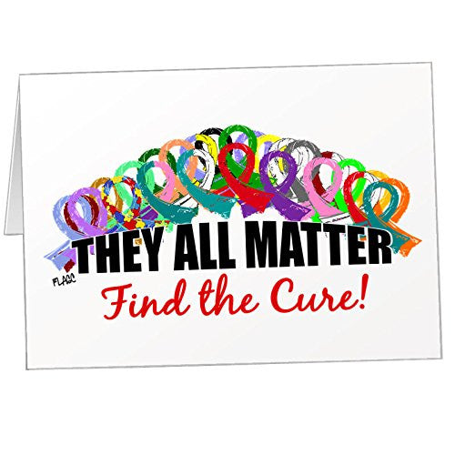 "They All Matter, Find the Cure" Note Card Set