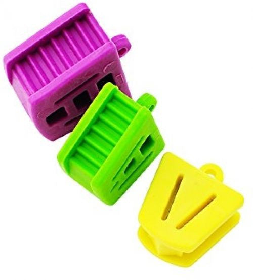 Carejoy® Orthodontic 3 piece Silicone Latex Mouth Prop Bite Block Set