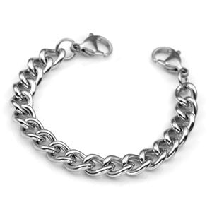 Stainless Large Link Bracelet 7.5 In (No Tag)